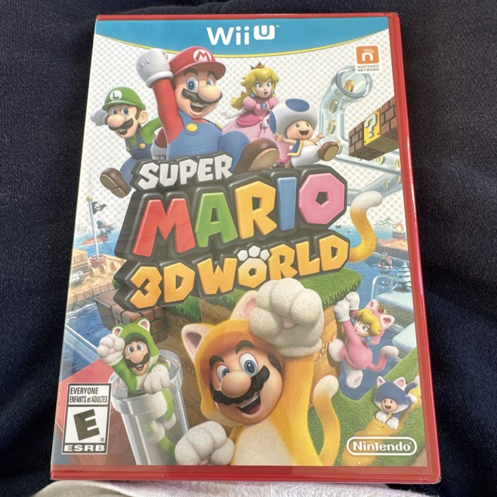 Super Mario 3D World Nintendo Wii U, 2013 Red Case New Sealed